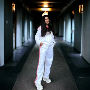 Spider-Gwen Full Zip-Up Cosplay Hoodie Set