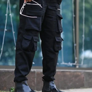 Tactical Black Utility Cargo Pants for Men