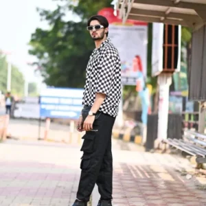 Tactical Black Utility Cargo Pants for Men